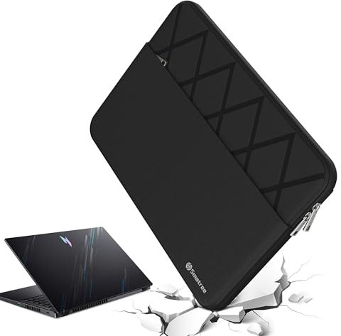 Smatree 15.6 inch Laptop Sleeve for Acer Nitro V 15 GamingLaptop, Acer TravelMate P2 TMP215-54-76JG, Predator Triton 300, Protective Laptop Case with Accessory Pocket, YKK Zipper (E619)