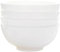 Pure White Bone China Bowl Set of 4 White Ceramic Bowls Cereals, Salads, Fruits, Desserts, Italy, soups- Oven Safe/Dishwasher Safe