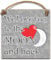 Hanging Wooden Plaque We Love You To The Moon and Back Present for Girlfriend, Wife, Boyfriend, Husband, Mum Dad Gift