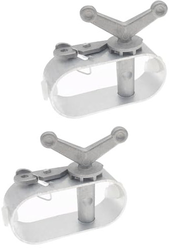 OZXNO 2 Stück Seilwinde für Poolabdeckung, Aluminium, Schwimmbadabdeckung, Seilwinde, robust, großes Loch, Kabelspanner, Ratsche für oberirdische Schwimmbäder, ovale Schwimmbäder, Winterabdeckung