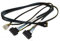 KALEA-INFORMATIQUE Cable PCIe 4.0 con conectores Slim SAS SFF-8654 8i de 74 patillas a 2x SFF-8639 de 68 patillas U2 U3 de 70 cm de longitud