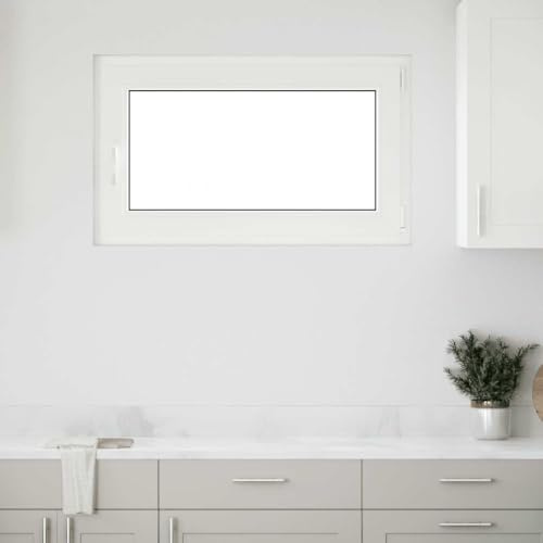 vidaXL Kellerfenster RISOR 100x70 cm Drehkipp DIN Rechts Weiß