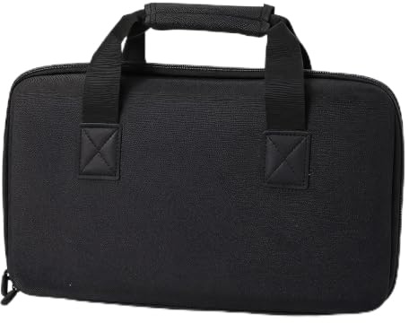 Vvikizy Hard Travel Case for DJ Controller, Double Channel, 15.7 x 9.8 x 3.1in, Black, Portable Carrying Bag, Replacement Storage Tasche, Mezcladores Protection