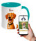 Personalised Mug with Cartoon Character Pet Portrait of Your Dog Handmade from Photo, Unique Custom Personalised Gifts for Dog Lovers
