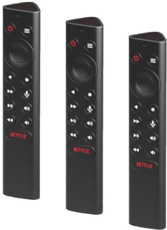 NVIDIA Shield Remote; Búsqueda de Voz, Activado por Movimiento, Botones retroiluminados, Botones de menú Personalizables y Blaster IR para controlar tu televisor (Paquete de 3)