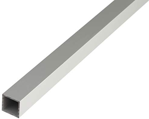 Alberts 473532 Vierkantrohr | Aluminium, silberfarbig eloxiert | 1000 x 20 x 20 mm