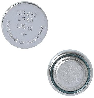 Maxell Batterie Alkali Knopfzelle Typ LR 43, 10er Blis