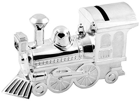 Silver Plated Train Money Bank by Juliana