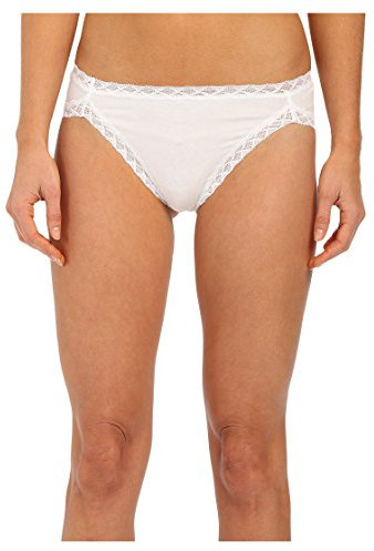 Natori Women's Bliss Cotton French Cut Panty, White, Small