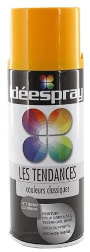 sinto - bombe de peinture jaune colza brillant RAL 1028