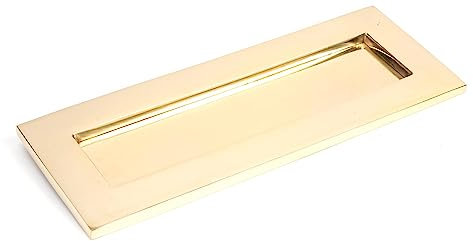 From The Anvil Polished Brass Small Letter Plate