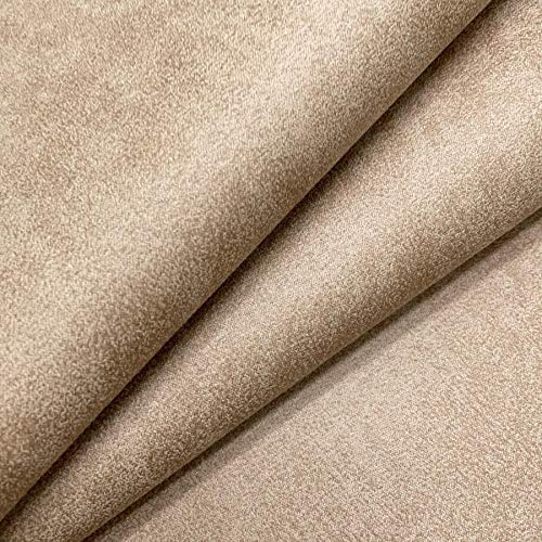 Nevada Antique Distressed Faux Leather Upholstery Fabric, Aged, 100% Polyester, 145cm Wide (Beige)