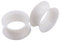 Longbeauty 2 Stück Extra Soft Silikon Ohr Tunnel Plug Piercing Ohrringe Schmuck Weiss 8mm