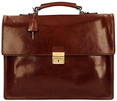 The Bridge Williamsburg - Aktentasche Leder 40 cm marrone