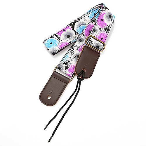 Ukulelegurt Tragegurt Gitarrengurte einstellbare 70cm-120cm aus Polyamid wasserdichter Gurte für Ukulele und kleine Gitarre (Malerei)