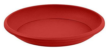 EDA Soucoupe pour Pot de Fleur, 17cm, Rouge Rubis
