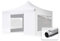 TOOLPORT Faltzelt Professional 4x4 m - mit 4 Seitenteilen (Panoramafenster) Faltpavillon ALU Pavillon Partyzelt weiß