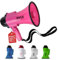 Pyle Signalhorn, Megafon mit Sirene & Mikrofon – Megaphone with Siren – Megaphon, Handsirene für Air Fussball, als Megafon Fussball & Fan Tröte zum Anfeuern, Megaphone Kinder & Erwachsene 30W Faltbar