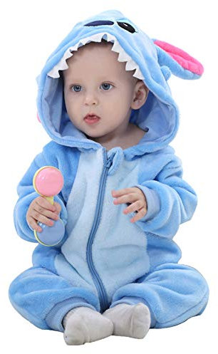 WSLCN Unisex Baby Weich Flanell Overall Süß Strampler Kapuzen Spielanzug Strampelanzug Winter Herbst Cartoon Tier Warm Alltag Blau 2 Asie 70(0-6 Monate) Blau 2 Asie 70(0-6 Monate)