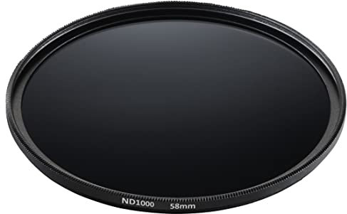 Hama Neutral Density Filter Set 58 mm (Consisting of ND8, ND64, ND1000 Filters, ND Filters, Neutral Density Filter Set with 3 Neutral Density Filters, NMC16 Coating, Additional Front Thread, with Bag)