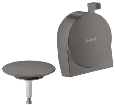 hansgrohe Exafill S Bath Spout Complete Set, Brushed Black Chrome