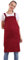 BIGHAS H-Stil Schürze mit Tasche für Damen und Herren, verstellbar, große Größe, bequem, Küche, Zuhause, Kochen, 12 Farben (Wine Red)