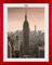 Bilderrahmen Diamond 30x40 cm Rot ideal für Diamond Painting mit 1 mm antireflex Kunstglas