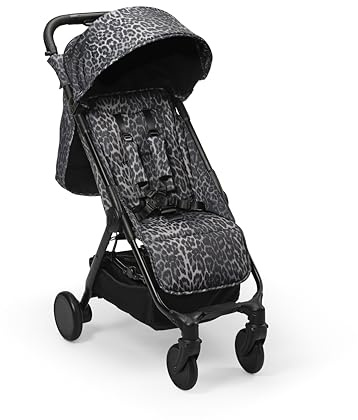 Elodie Details Mondo Stoller® Buggy von Geburt bis 4 Jahre (22 kg) - Liegeposition, Einhand-Faltung und -Steuerung, Leichter Kinderwagen in Kabinengröße, Le Leopard