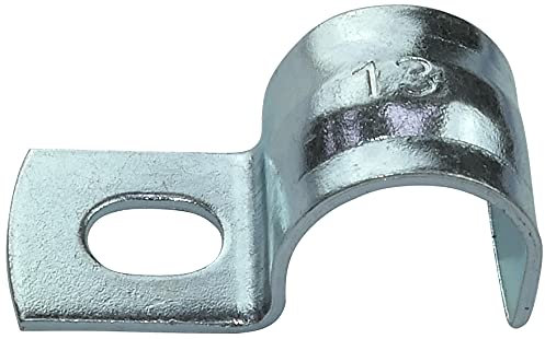 AERZETIX - Juego de 25 bridas para cable abrazadera de tubo en forma U - para alambres Ø13mm - en acero galvanizado - soporte de fijación lateral - C49777