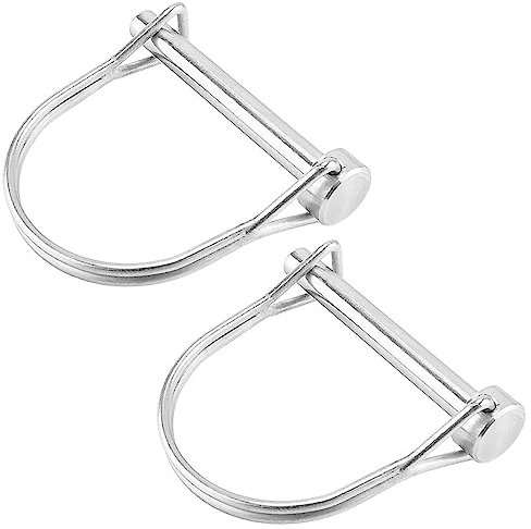 2 Pezzi Perno di Bloccaggio A D-Forma, Acciaio Inossidabile Perni di Accoppiamento di Blocco di Sicurezza Rimorchi, Perno di Bloccaggio Ad Arco, per Camion, Barca, Giardino E Fattoria (9.5 * 70mm)