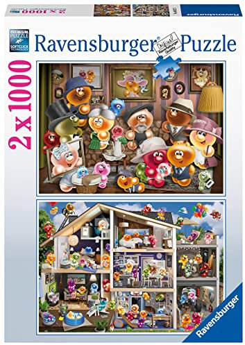 Ravensburger Puzzle - Lustige Gelinis - 2X 1000 Teile Puzzle für Erwachsene und Kinder ab 14 Jahren [Exklusiv bei Amazon]