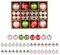 Yuemei Metall Korb Schwarz Rund Weihnachtskugel-Dekoration Weihnachtsbaum-Dekoration Bruchsichere Weihnachtsbaum-Dekoration Lanyard Multicolor Party-Dekoration Ornament Kugel-Dekoration (E, One Size)