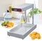 SHZICMY Pommeswärmer 1000 W, Elektro Pommes-Wärmer mit Wärmebrücke 30-110 °C, Pommes Warmhaltgerät Profi Gastro Edelstahl Frittenwanne Wärmestrahler
