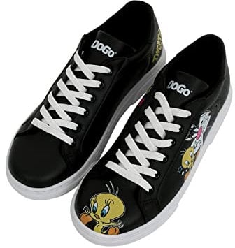 DOGO Schuhe Vegane Damen Ace Sneakers - Best of Tweety and Sylvester 36