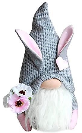 FZQBEY Ostern Deko Wichtel, Handgemachte Plüsch Osterhasen Zwerg, Frühlingswichtel Osterwichtel Wichtel Frühling Osterdeko Wichtel Osterhasen Gnom Wichtel Figuren Frühlingsdeko Deko Frühling