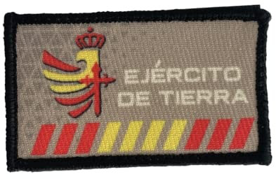 ADCSHOP - Parche emblema Ejercito de tierra de España en impresión sublimación 3D en color – montado sobre Nylon con velcro – mide 7 X 4.20 CM– pesa 2,80 grs