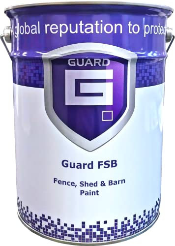 Fence Shed Barn Paint Water Based With UV & Water Protection - Multiple Sizes and Colours (Chartwell Green, 5 Litre)