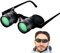 Kleines Fernglas, Fernglas Brille, tragbar, freihändiges Fernglas, Teleskop, 10 Fach Zoom Brille für Outdoor Angeln