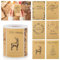 250 Stück Weihnachtsaufkleber zum Beschriften,7.5x5CM Aufkleber weihnachten,Weihnachtsaufkleber selbstklebend,Kraftpapier Etiketten,für Umschlag Geschenktüten Papiertüten Weihnachtskarte