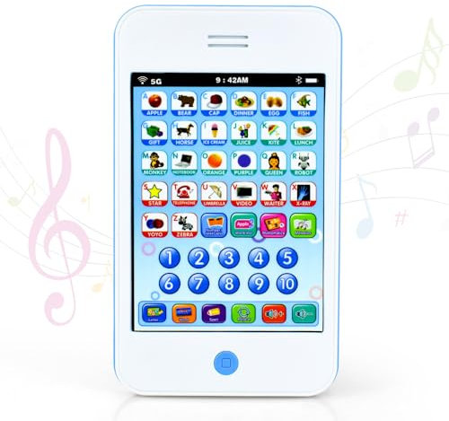 Phone Toy for 1-3 Year Old Baby Mobile Phone Toys Age 1 2 3 Boys Girls Kids Kids iPhone Toys Gifts for 1-3 Toddler Boys Girls Education Montessori Toys for Toddler Boys Girls Baby 1st Birthday Present