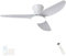 Grande Plafonnier Ventilateur de Plafond Salon Dimmable Télécommande LED Lustre Ventilateur De Plafond Réversible Silencieux Dc Lumiere Ventilateur Plafond 6 Vitesses Smart Pour Chambre