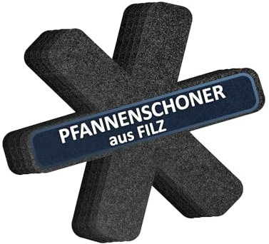Acaveon - Pfannenschoner aus Filz - 5er Set in 38cm, Stapfelschutz für Pfannen, Töpfe und Schüsseln, Pfannenschutz, Topfschoner - Anpassbare Größe