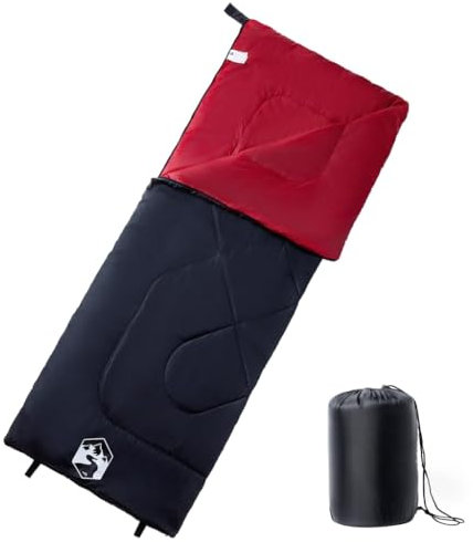 vidaXL Schlafsack, Deckenschlafsack für Erwachsene, Leichtschlafsack für Trekking Reisen Wandern Outdoor, Campingschlafsack 3 Jahreszeiten