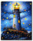 77iiAii Malen Nach Zahlen Erwachsene Sternenklarer Himmel, DIY Leuchtturm Paint by Numbers, Anfänger 40x50cm Knitterfreie Leinwand mit Pinsels und Acrylfarbe für Geschenke und Home Wand Dekor