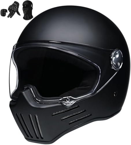 Integral-Motorradhelm, Vintage-Integral-Motorradhelm, Motorrad-Roller, Retro, klassischer Crash-Racing-Rallye-Tourenhelm, ECE-geprüft A,M55-56CM