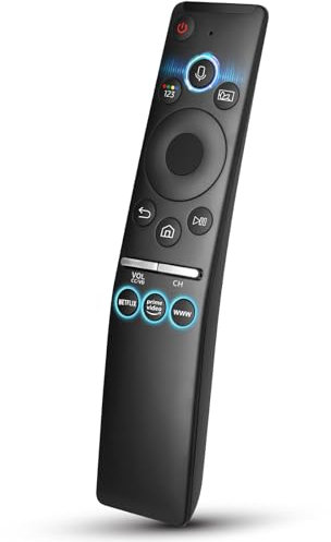 Voice Replacement für Samsung-Smart-TV-Fernbedienung, kompatibel für alle Samsung TVs mit Sprachfunktion, mit Shortcut-Tasten
