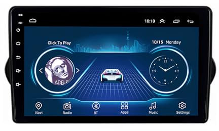 Android 13 Autoradio per Fiat Tipo Egea Dodge Neon 2015-2020, 9 Pollici Android Doppio Din Car Auto Radio con Carplay con Schermo con Bluetooth GPS Navi WIFI Posteriore USB Wifi(A6 8G+128G)