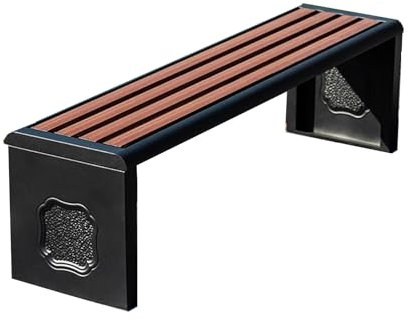 Gartenbank Metall Modern Gartenbank Wetterfest 3sitzer, Balkonbank Gartenmöbel Bank für 2 Bis 3 für Balkon, Terrasse & Garten 120/150 * 39 * 42cm(120cm)