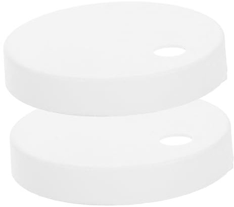 DOITOOL Cache Boulons Wc Plastique Blanc Lot De Caches Vis Pour Fixation Abattant Toilette Protection Et Esthétique Pour Accessoires Abattants Wc