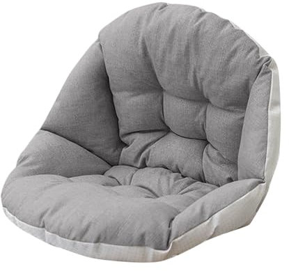 Hängesessel Kissen Sitzauflage für Hängekorb Sitzkissen Soft Polster Auflage für Polyrattan & Rattan Hängeschaukel Rückenkissen für Hängesitz Indoor & Outdoor Dekokissen (Grau)